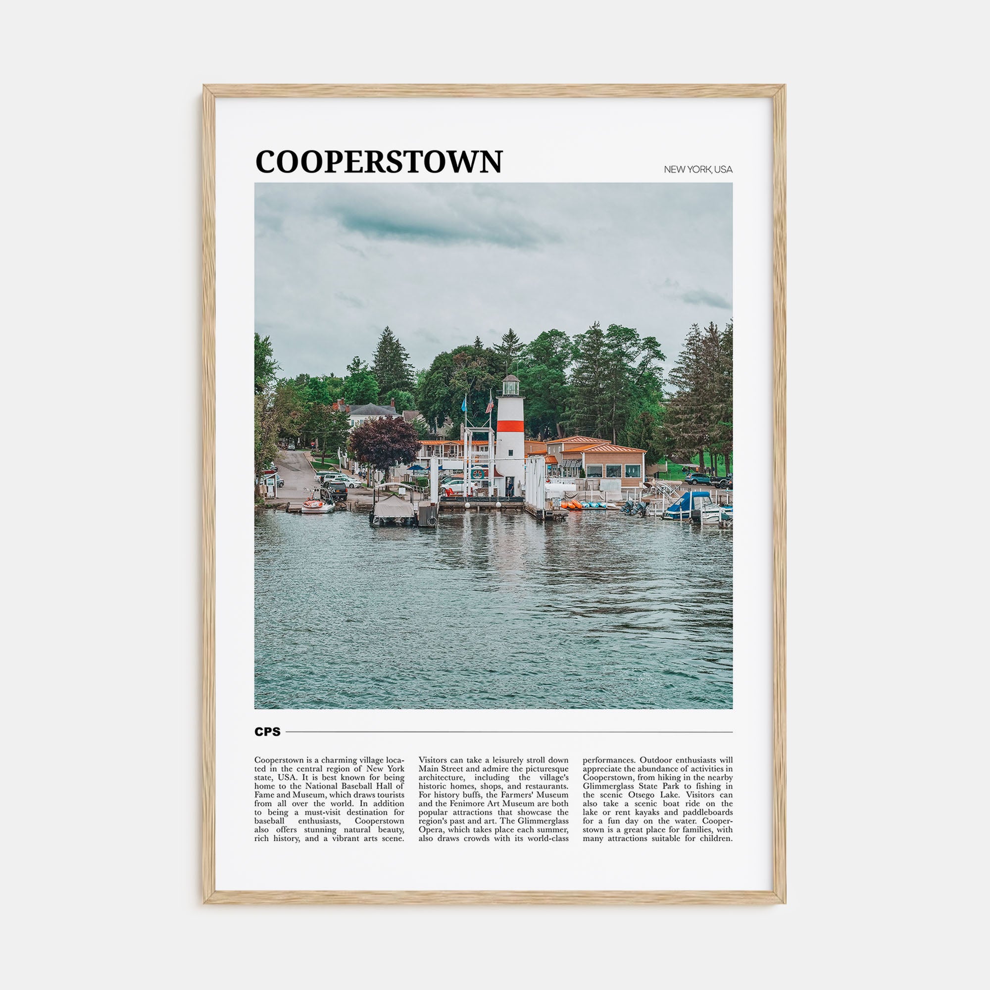 Cooperstown Travel Color Poster