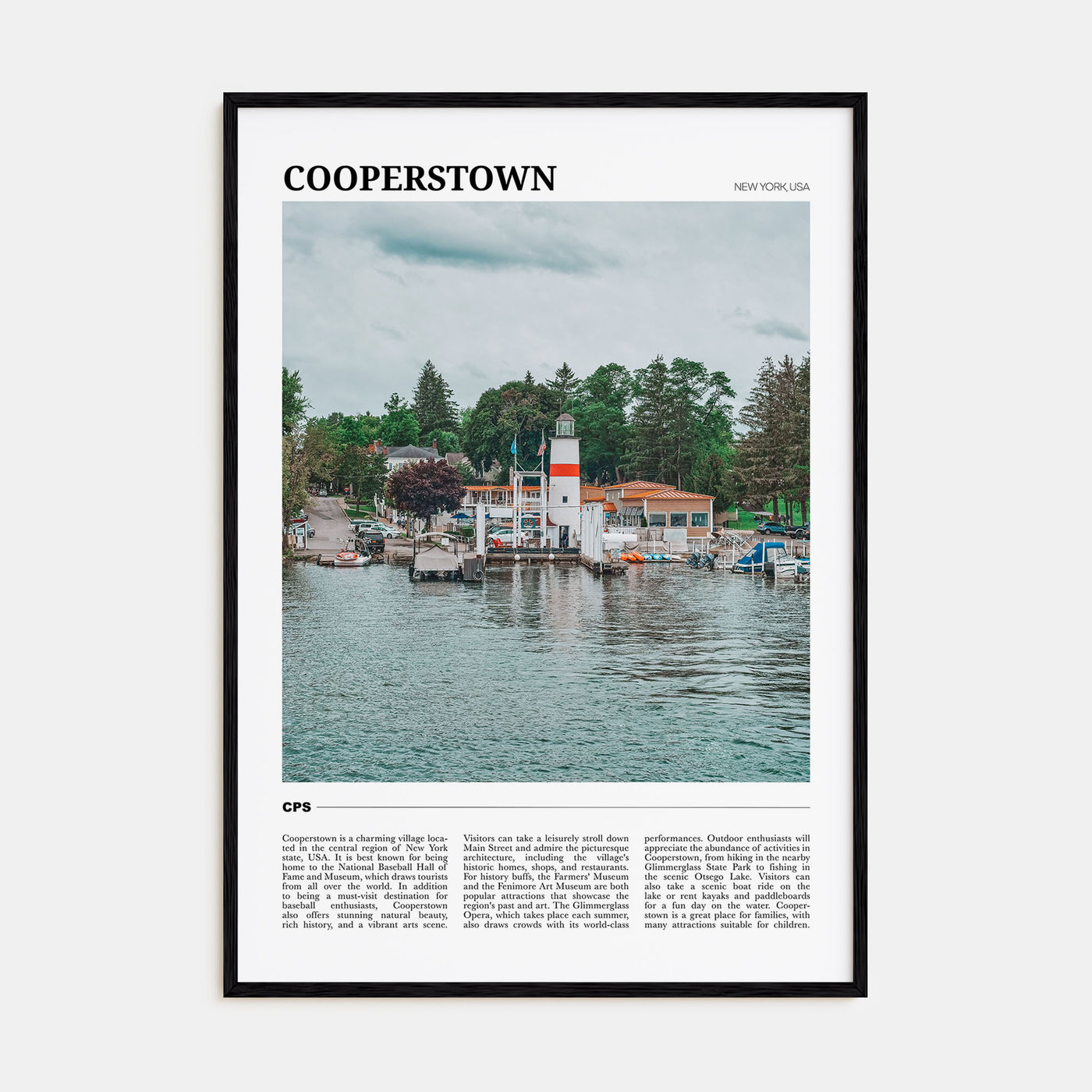 Cooperstown Travel Color Poster