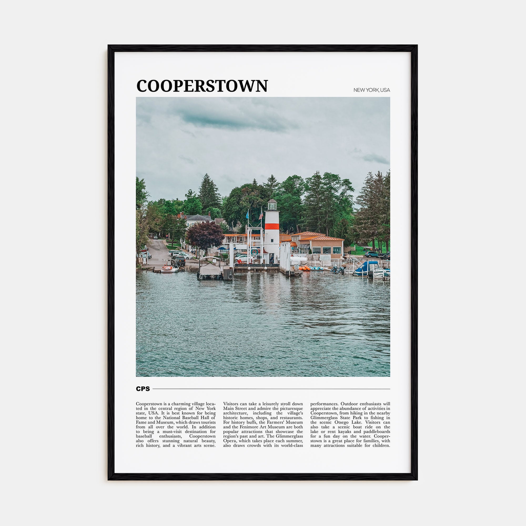 Cooperstown Travel Color Poster