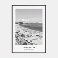Copacabana Portrait B&W Poster