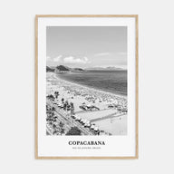 Copacabana Portrait B&W Poster