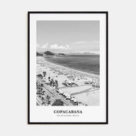 Copacabana Portrait B&W Poster