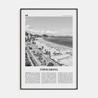 Copacabana Travel B&W Poster