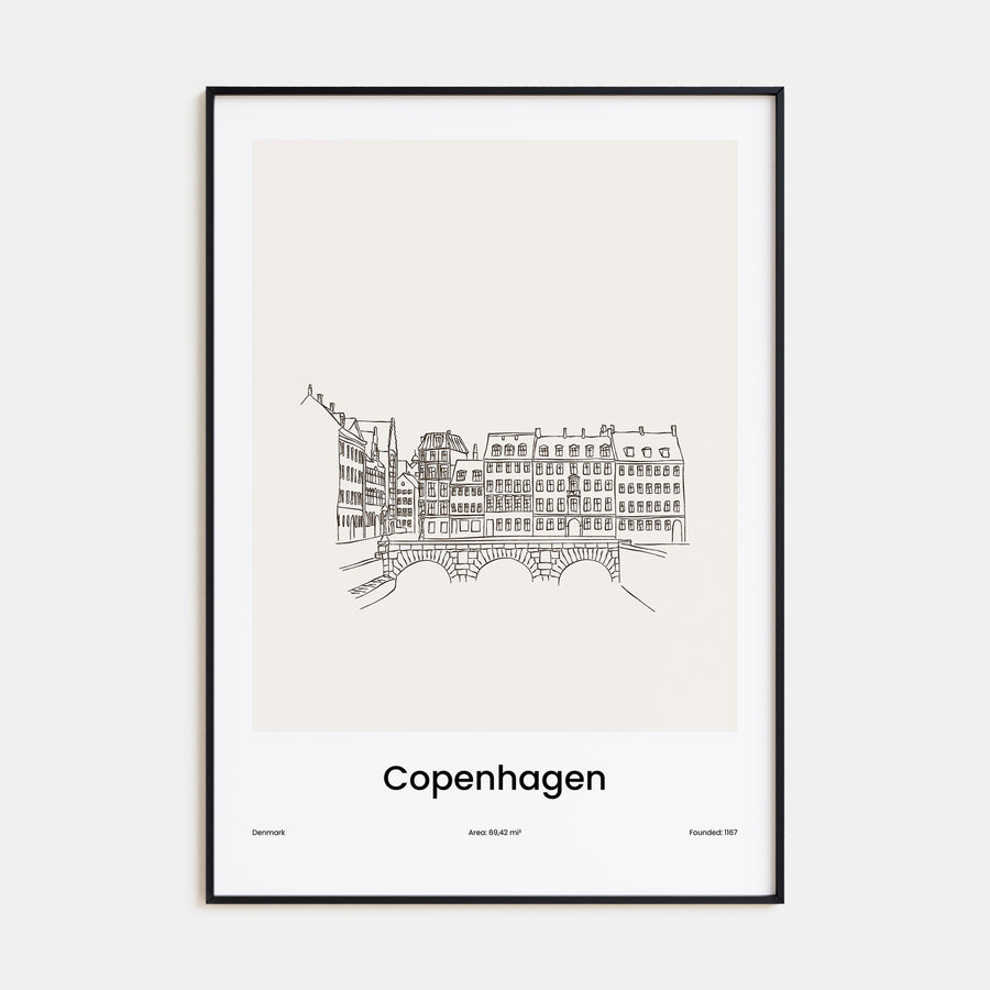 Copenhagen Drawn No 1 Poster