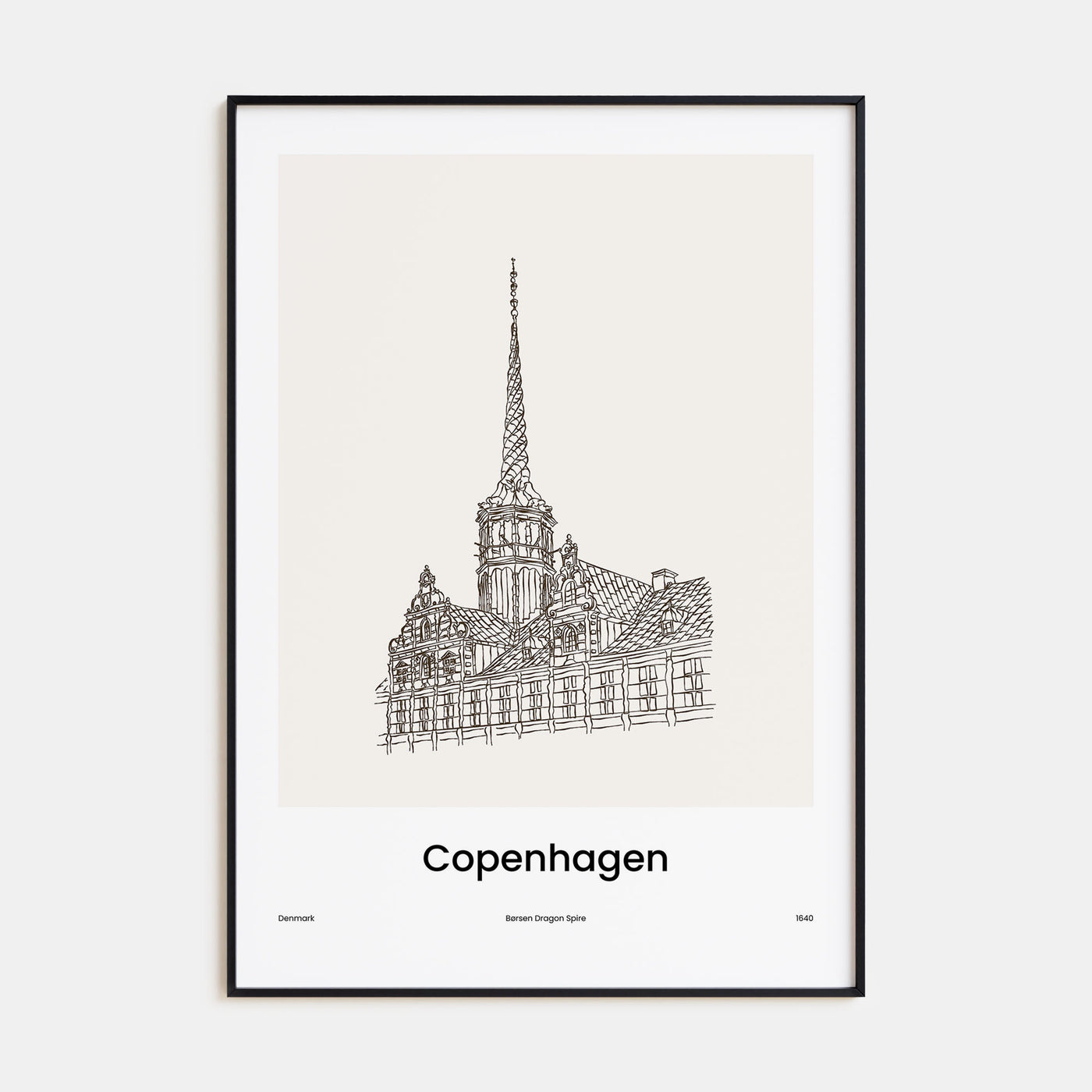 Copenhagen Drawn No 2 Poster