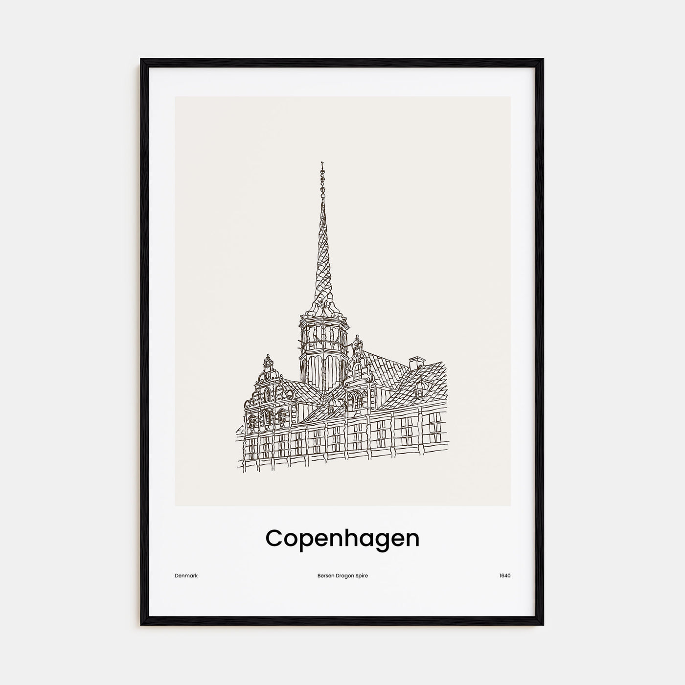 Copenhagen Drawn No 2 Poster