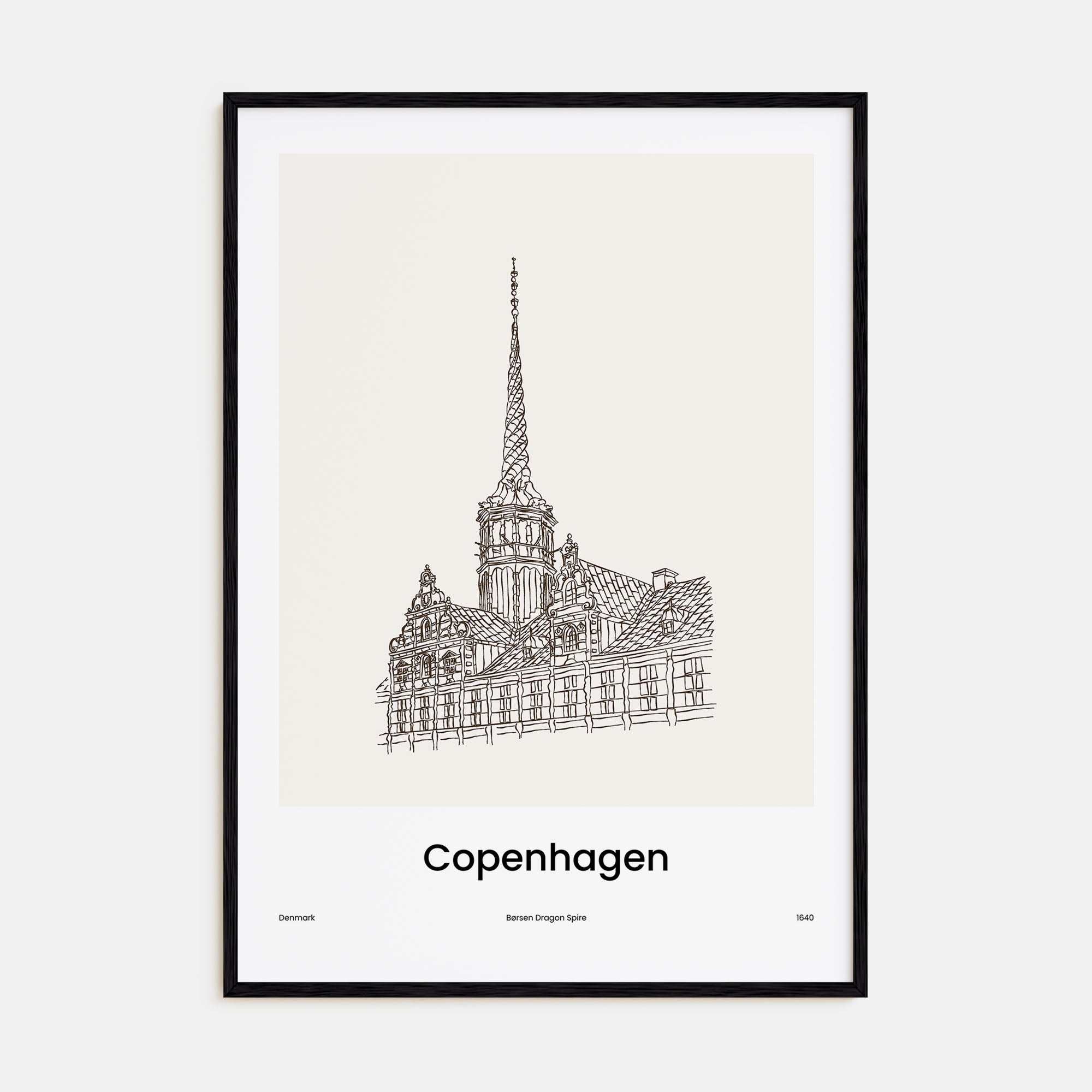 Copenhagen Drawn No 2 Poster