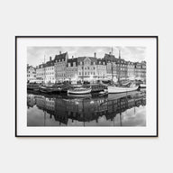 Copenhagen Landscape B&W Poster