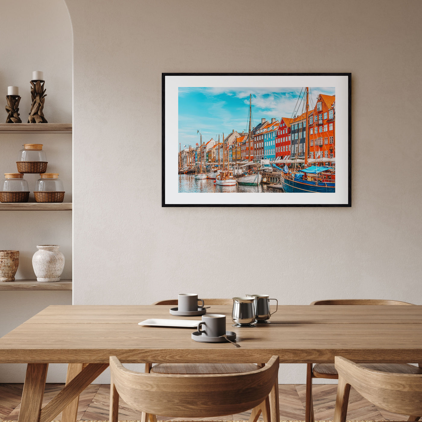 Copenhagen Landscape Color Poster