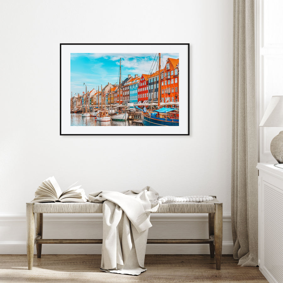 Copenhagen Landscape Color Poster