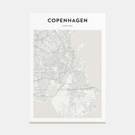 Copenhagen Map Portrait Poster