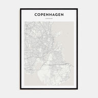 Copenhagen Map Portrait Poster