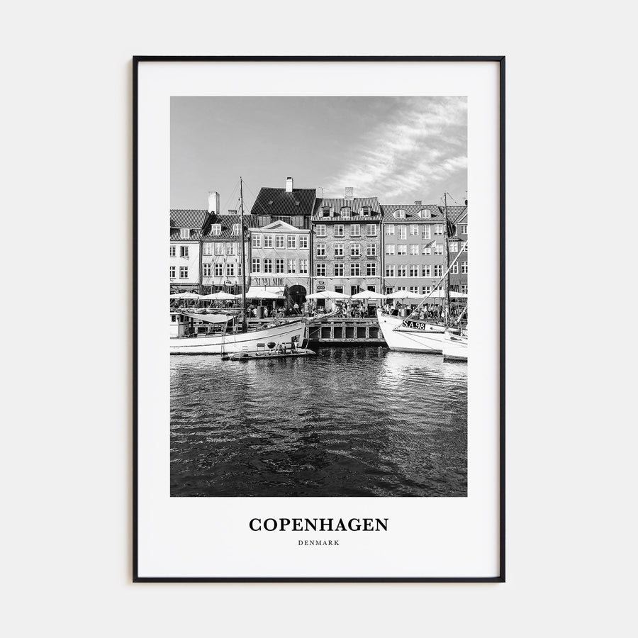 Copenhagen Portrait B&W No 1 Poster