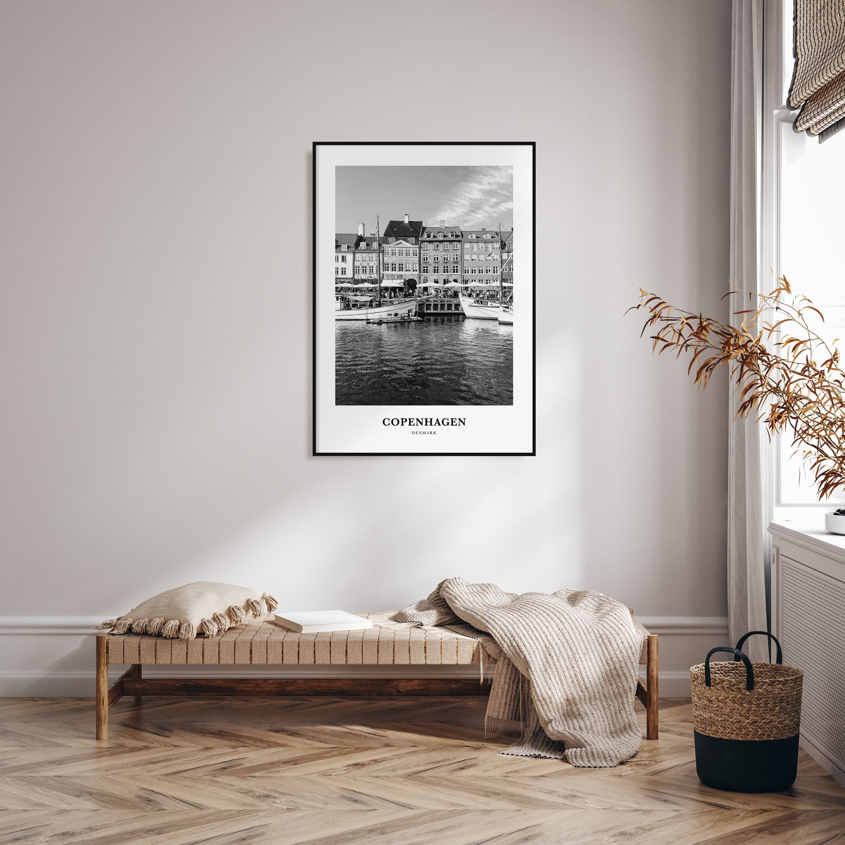 Copenhagen Portrait B&W No 1 Poster