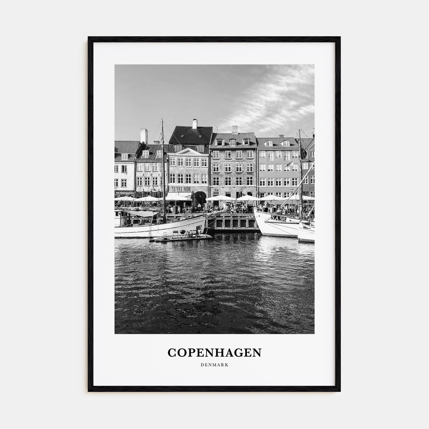 Copenhagen Portrait B&W No 1 Poster