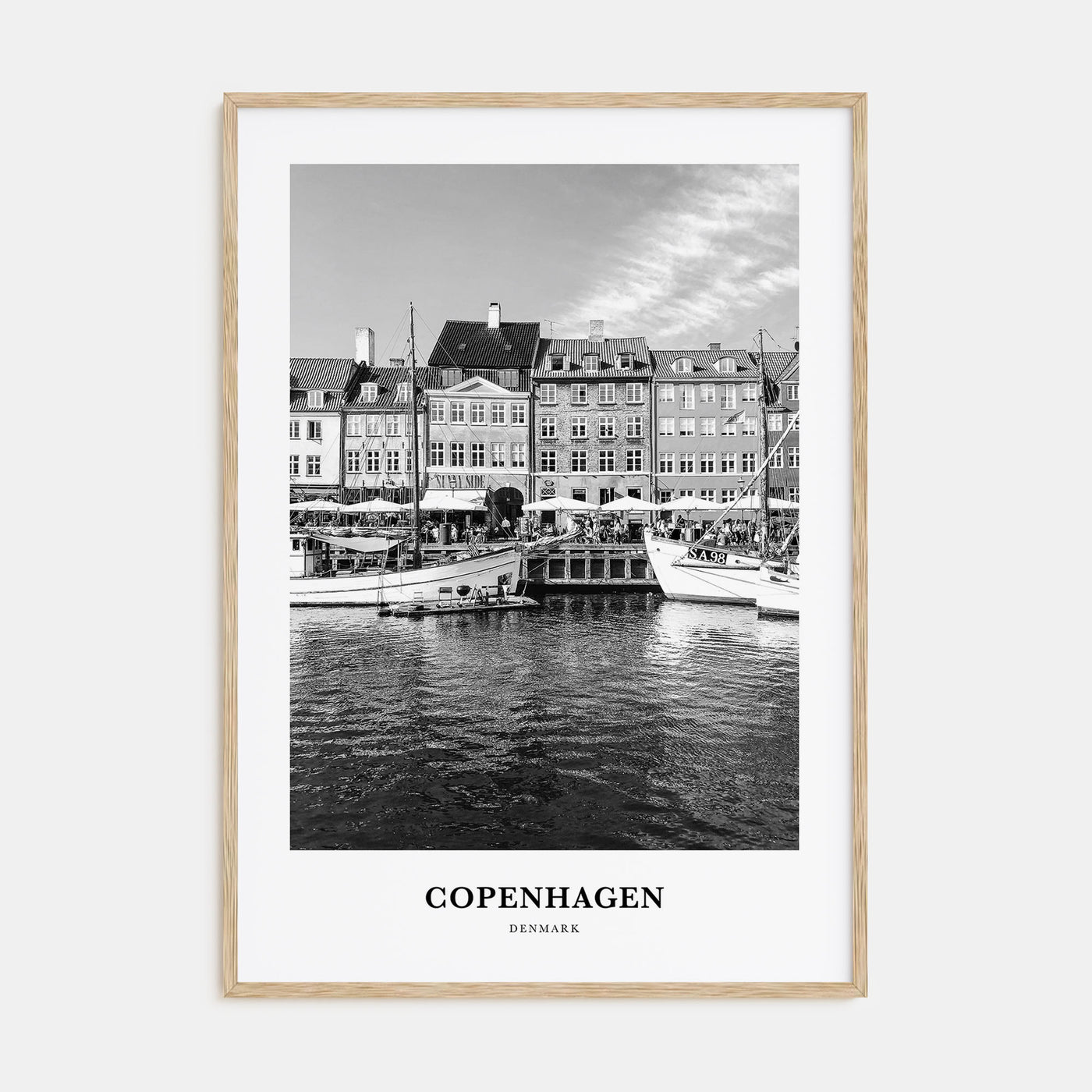 Copenhagen Portrait B&W No 1 Poster