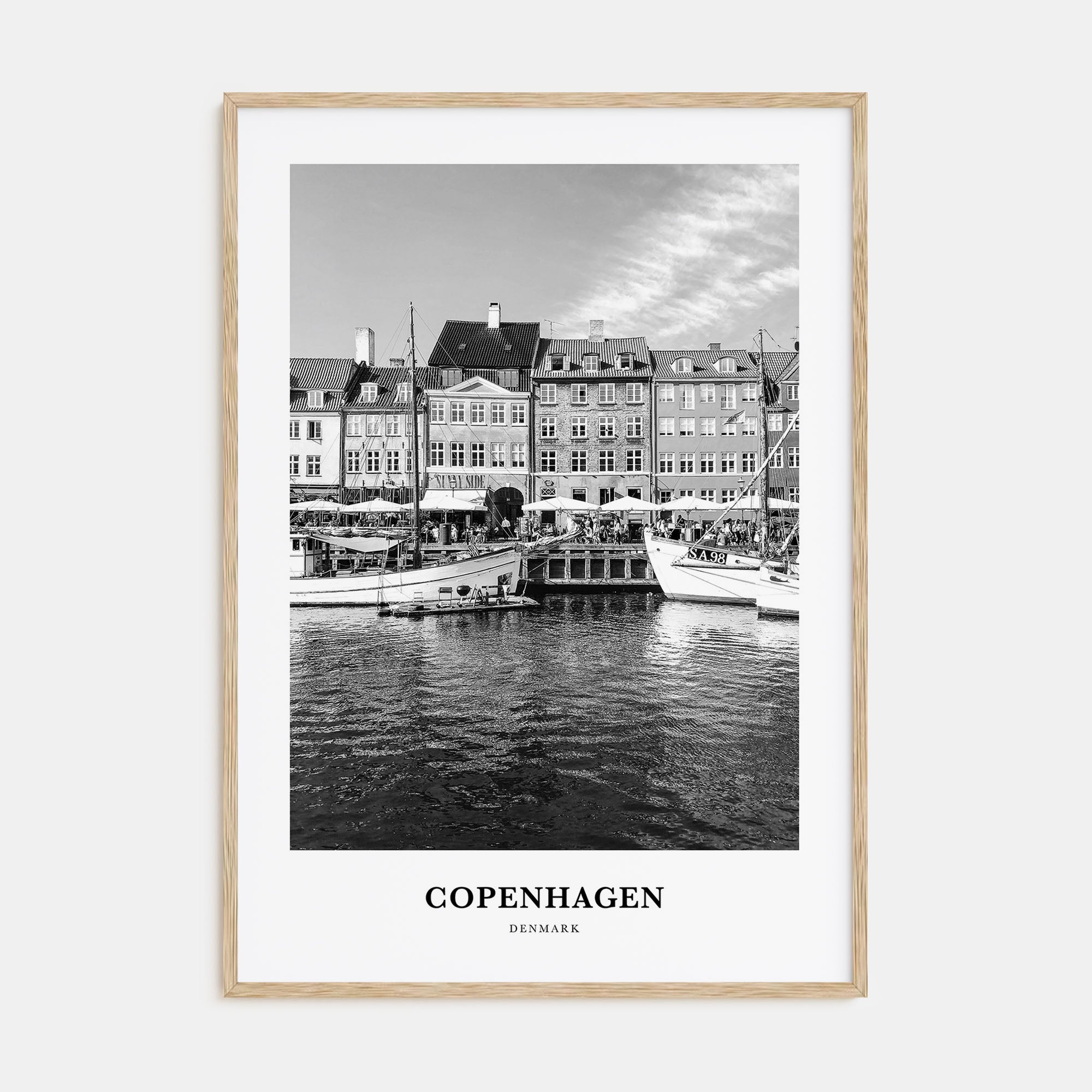 Copenhagen Portrait B&W No 1 Poster