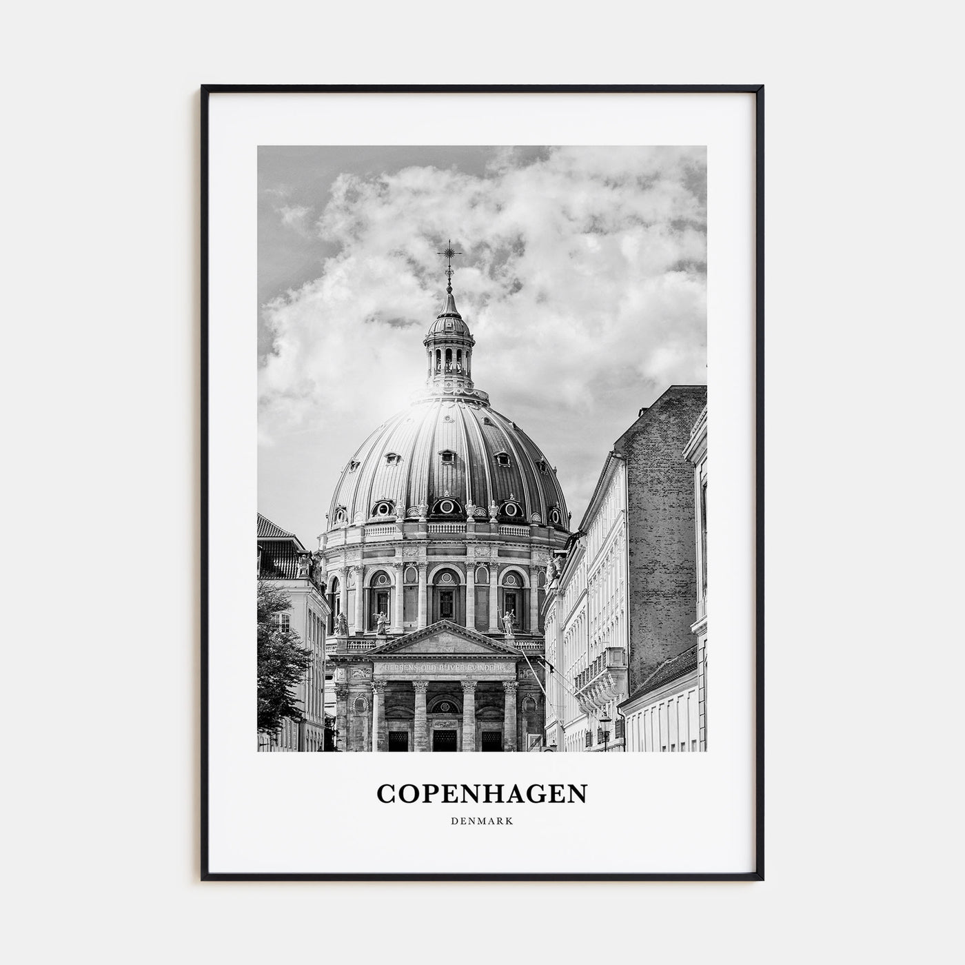 Copenhagen Portrait B&W No 2 Poster