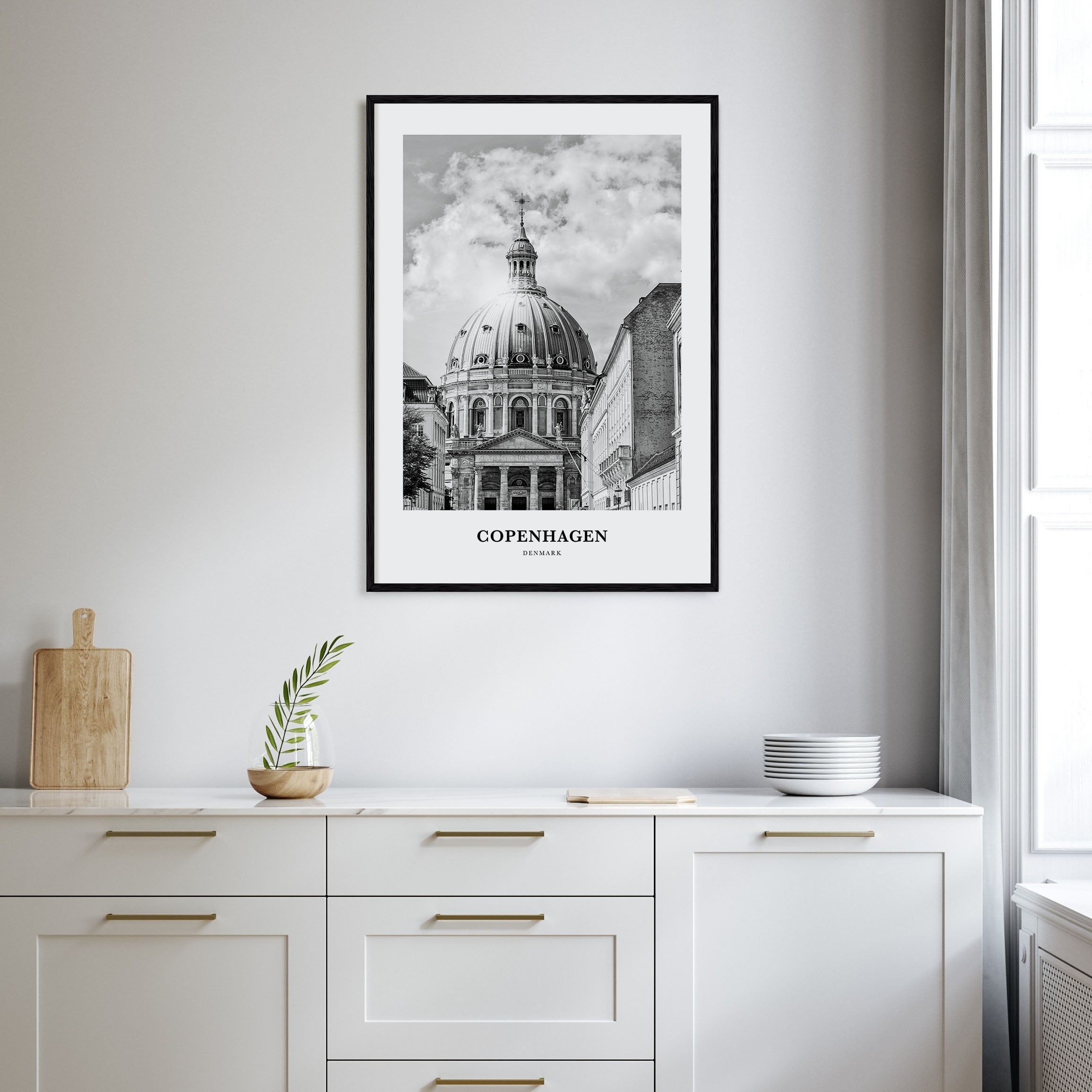 Copenhagen Portrait B&W No 2 Poster