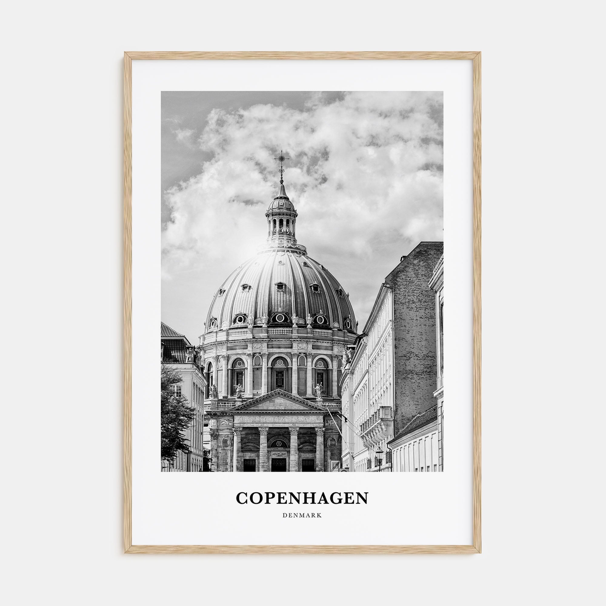 Copenhagen Portrait B&W No 2 Poster