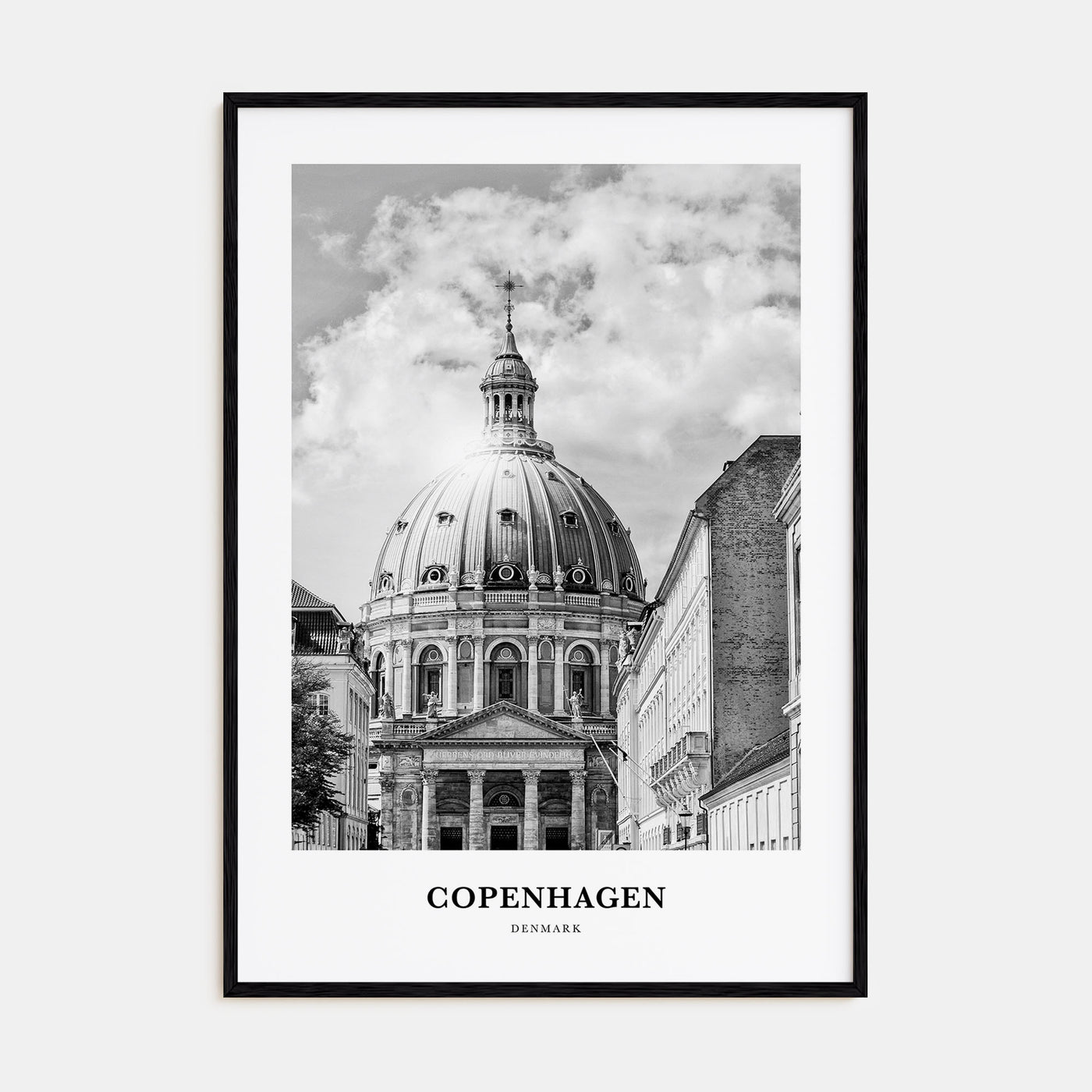 Copenhagen Portrait B&W No 2 Poster