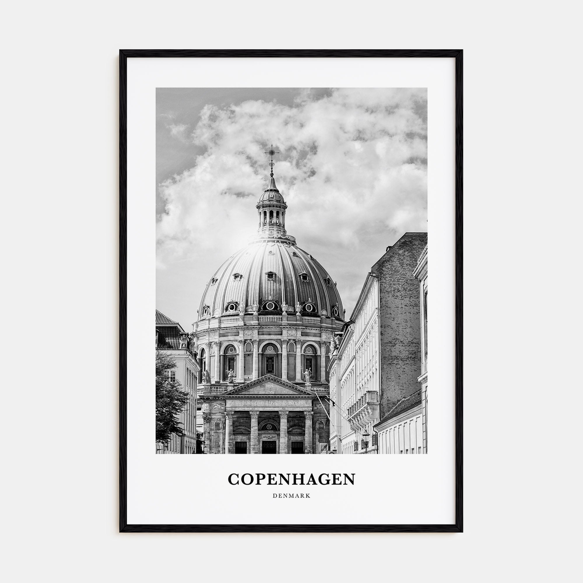 Copenhagen Portrait B&W No 2 Poster