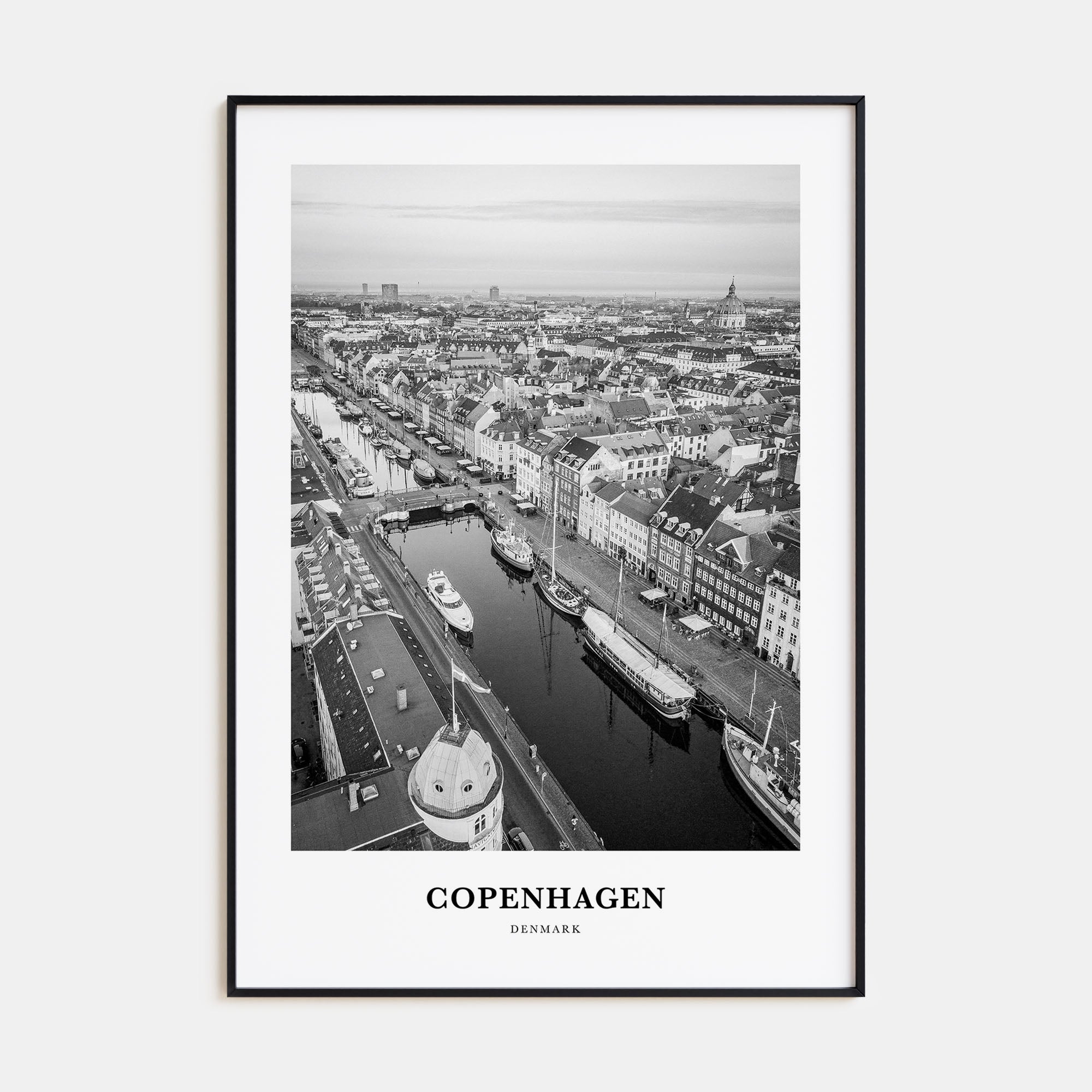 Copenhagen Portrait B&W No 3 Poster