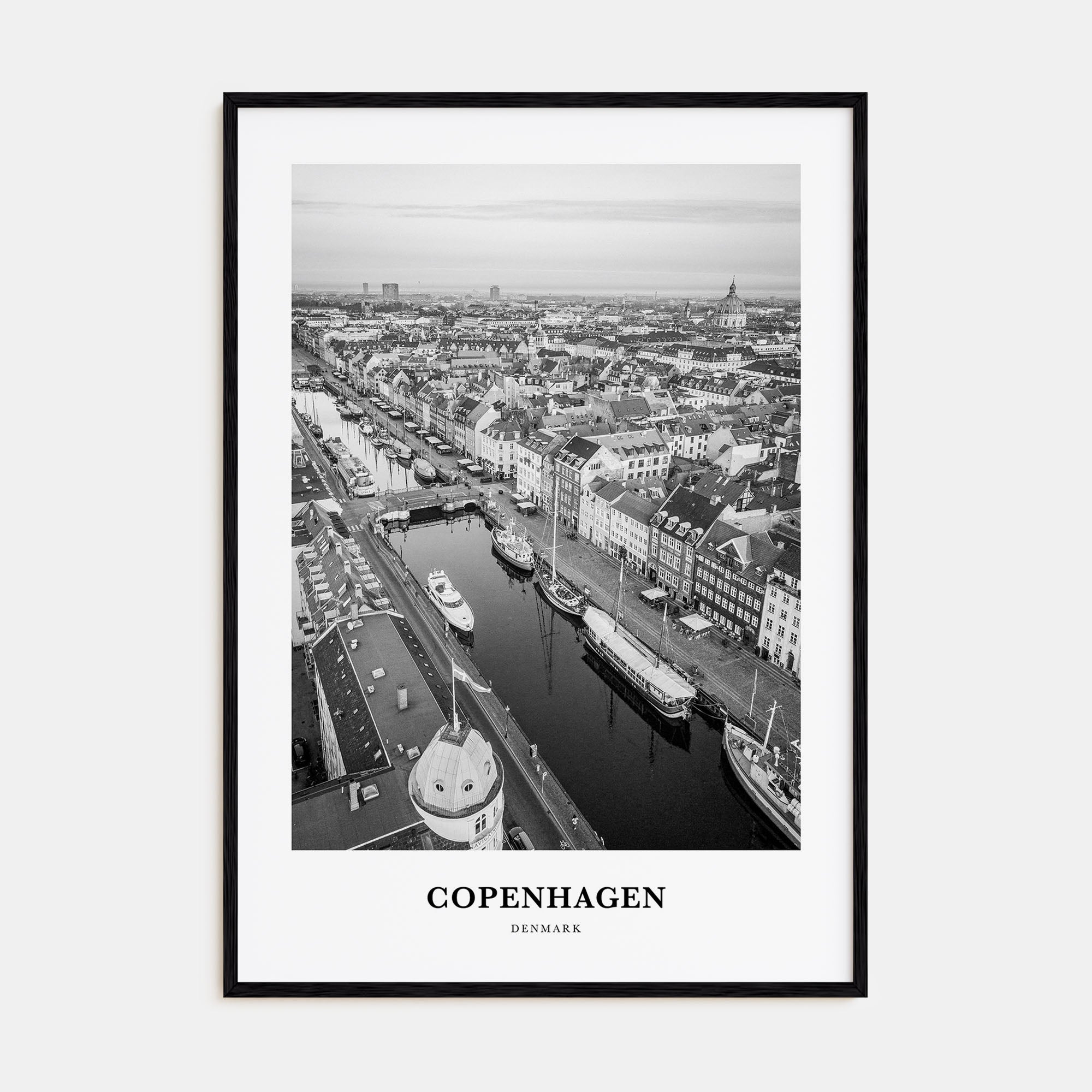 Copenhagen Portrait B&W No 3 Poster