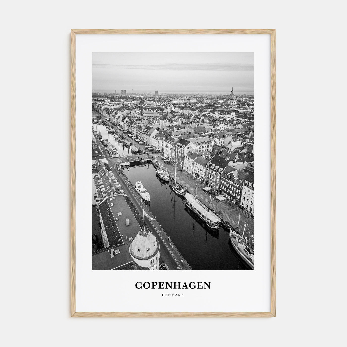 Copenhagen Portrait B&W No 3 Poster
