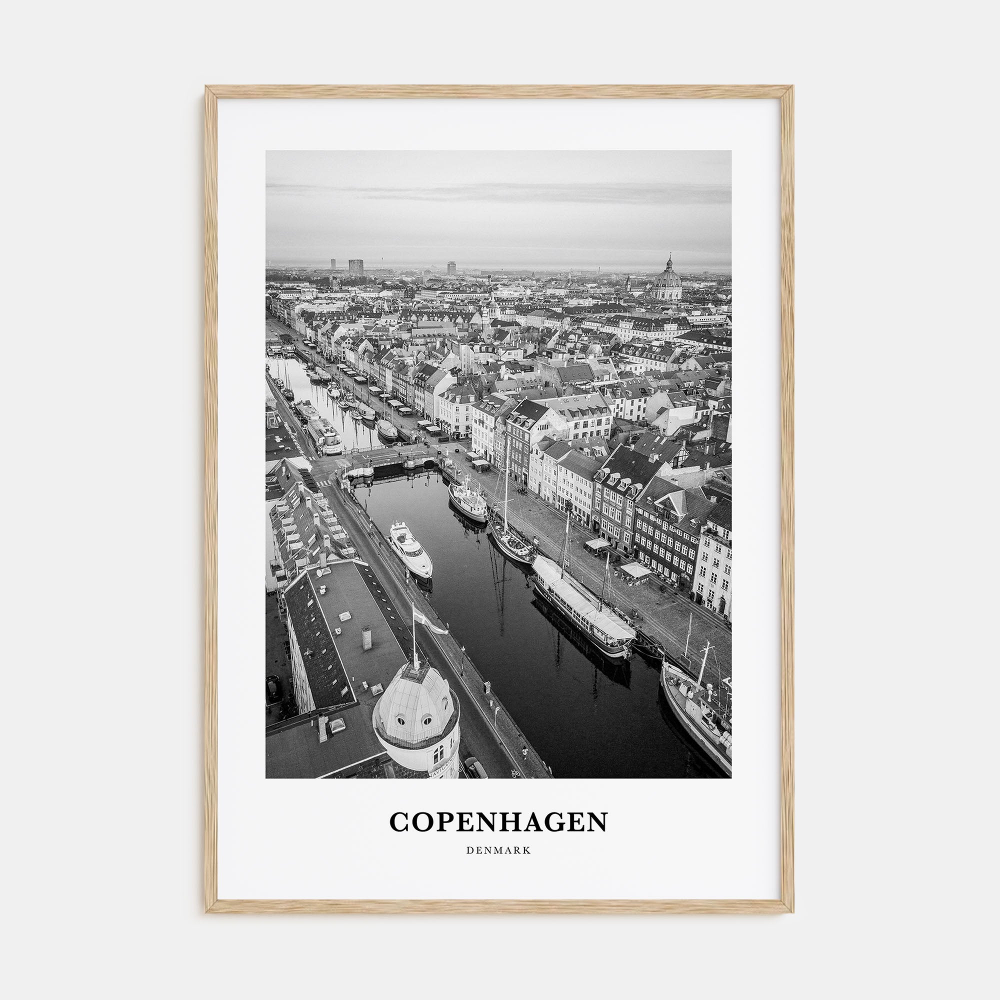 Copenhagen Portrait B&W No 3 Poster