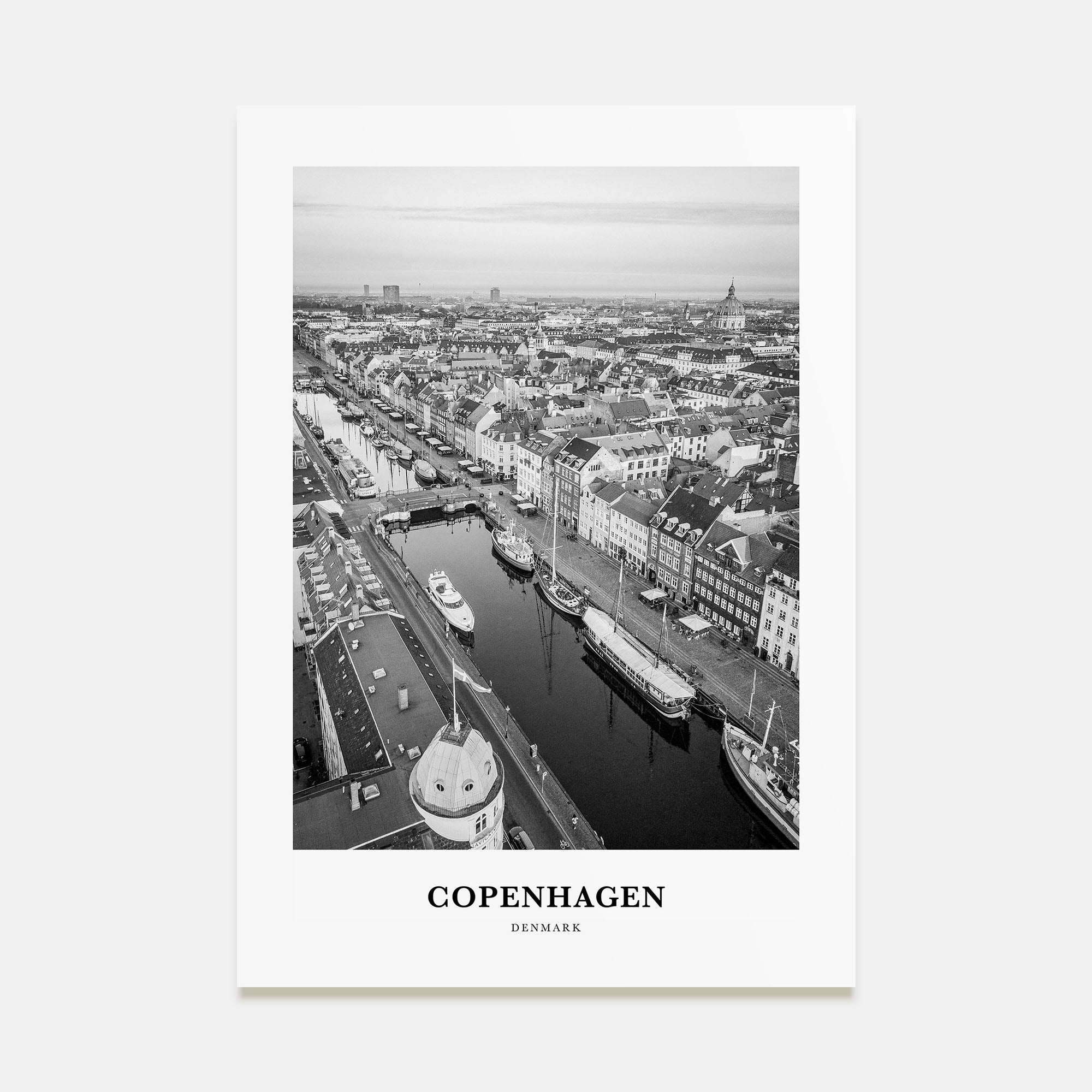Copenhagen Portrait B&W No 3 Poster