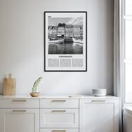 Copenhagen Travel B&W No 1 Poster