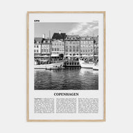 Copenhagen Travel B&W No 1 Poster