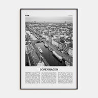 Copenhagen Travel B&W No 2 Poster