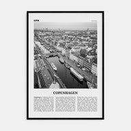 Copenhagen Travel B&W No 2 Poster
