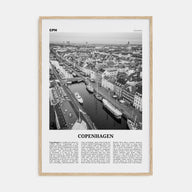 Copenhagen Travel B&W No 2 Poster