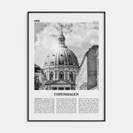 Copenhagen Travel B&W No 3 Poster