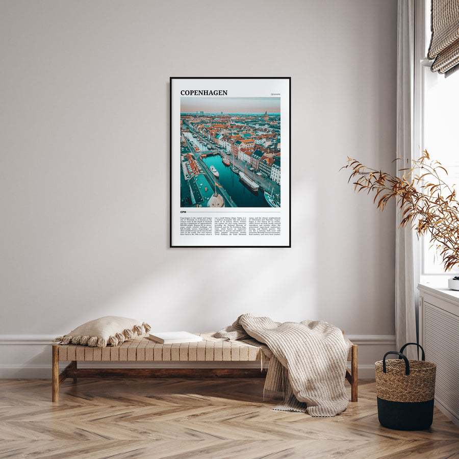 Copenhagen Travel Color Poster
