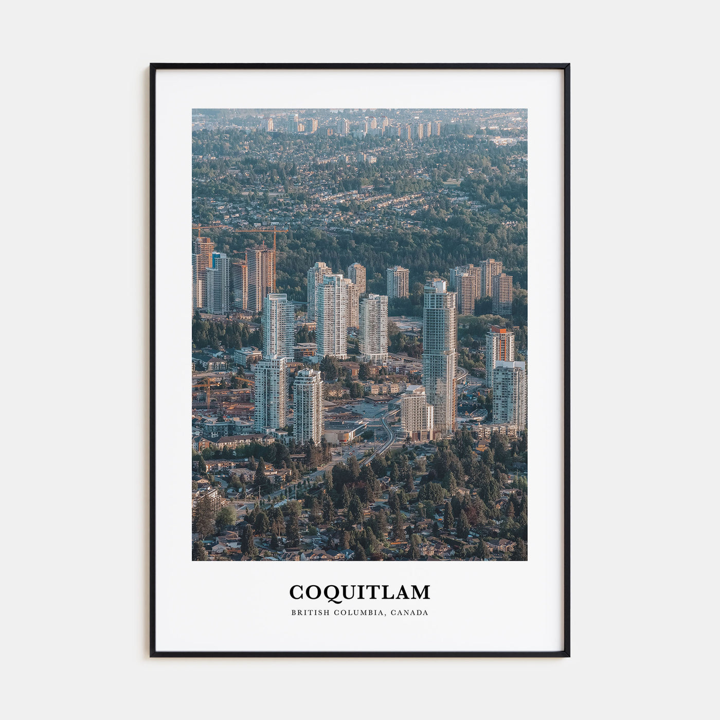 Coquitlam Portrait Color No 1 Poster