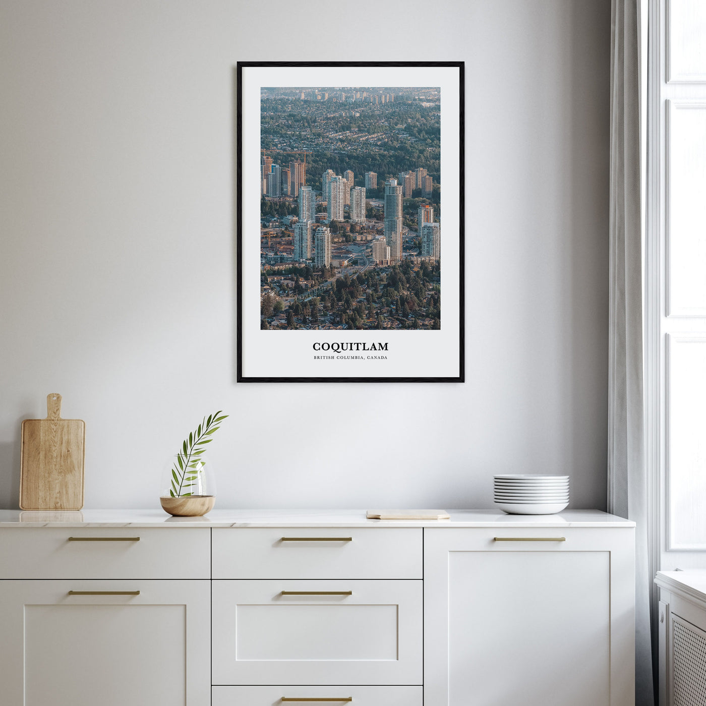 Coquitlam Portrait Color No 1 Poster