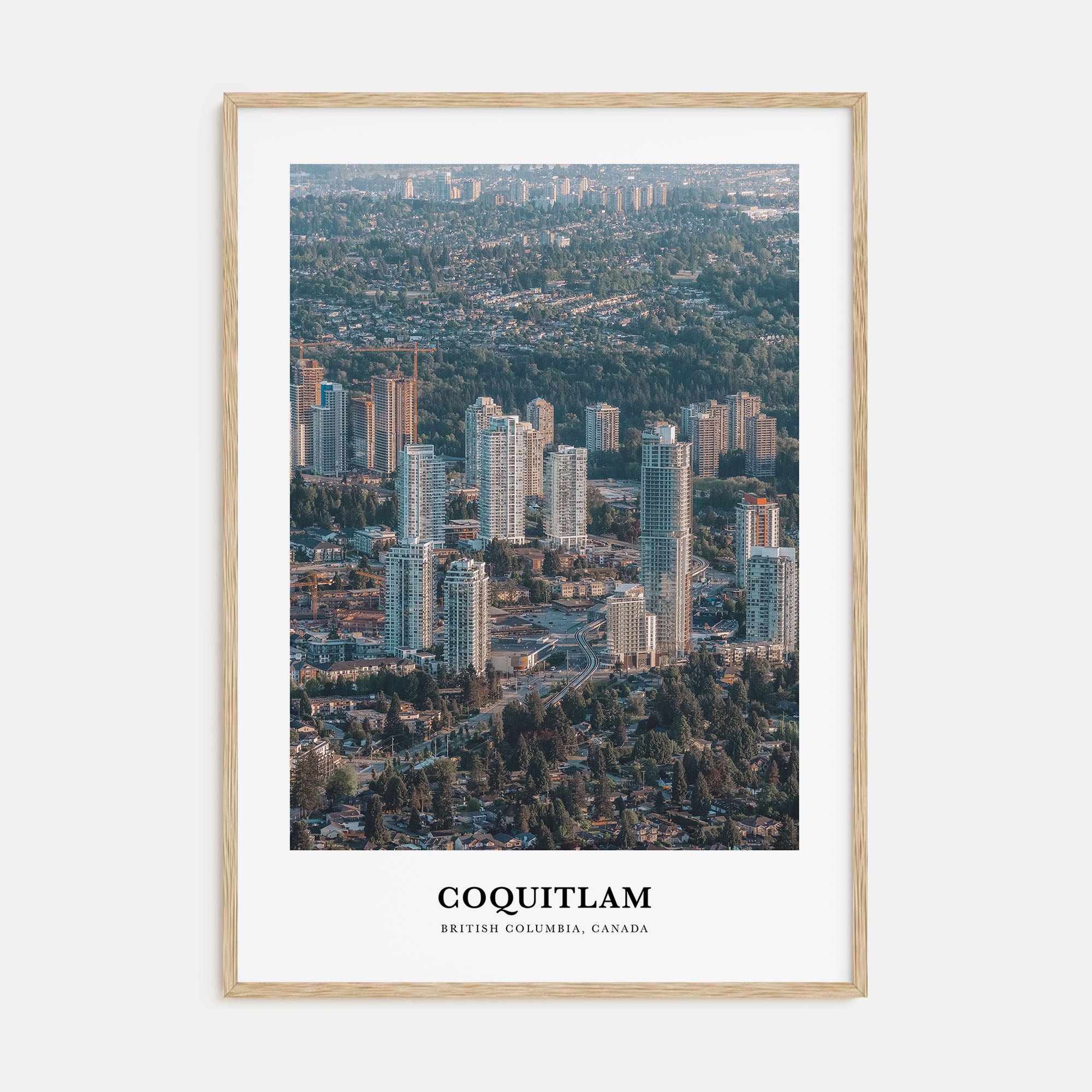 Coquitlam Portrait Color No 1 Poster