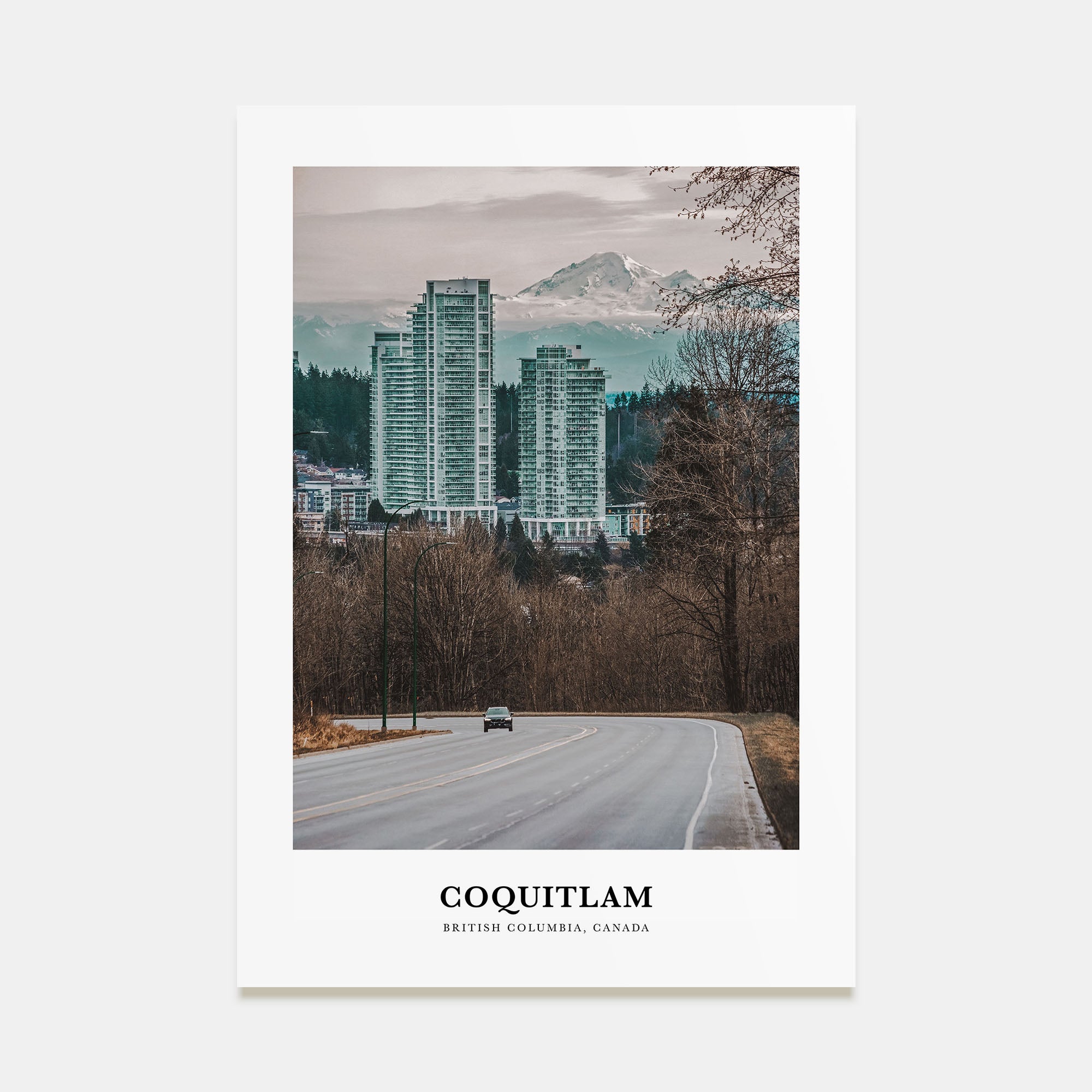 Coquitlam Portrait Color No 2 Poster