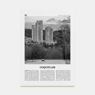 Coquitlam Travel B&W No 1 Poster