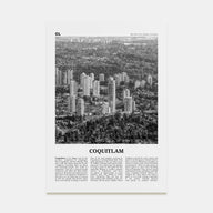 Coquitlam Travel B&W No 2 Poster