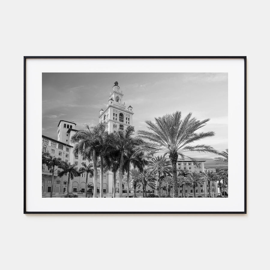 Coral Gables Landscape B&W Poster