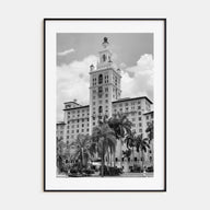 Coral Gables Photo B&W Poster