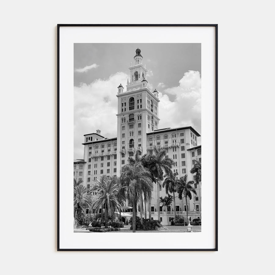 Coral Gables Photo B&W Poster