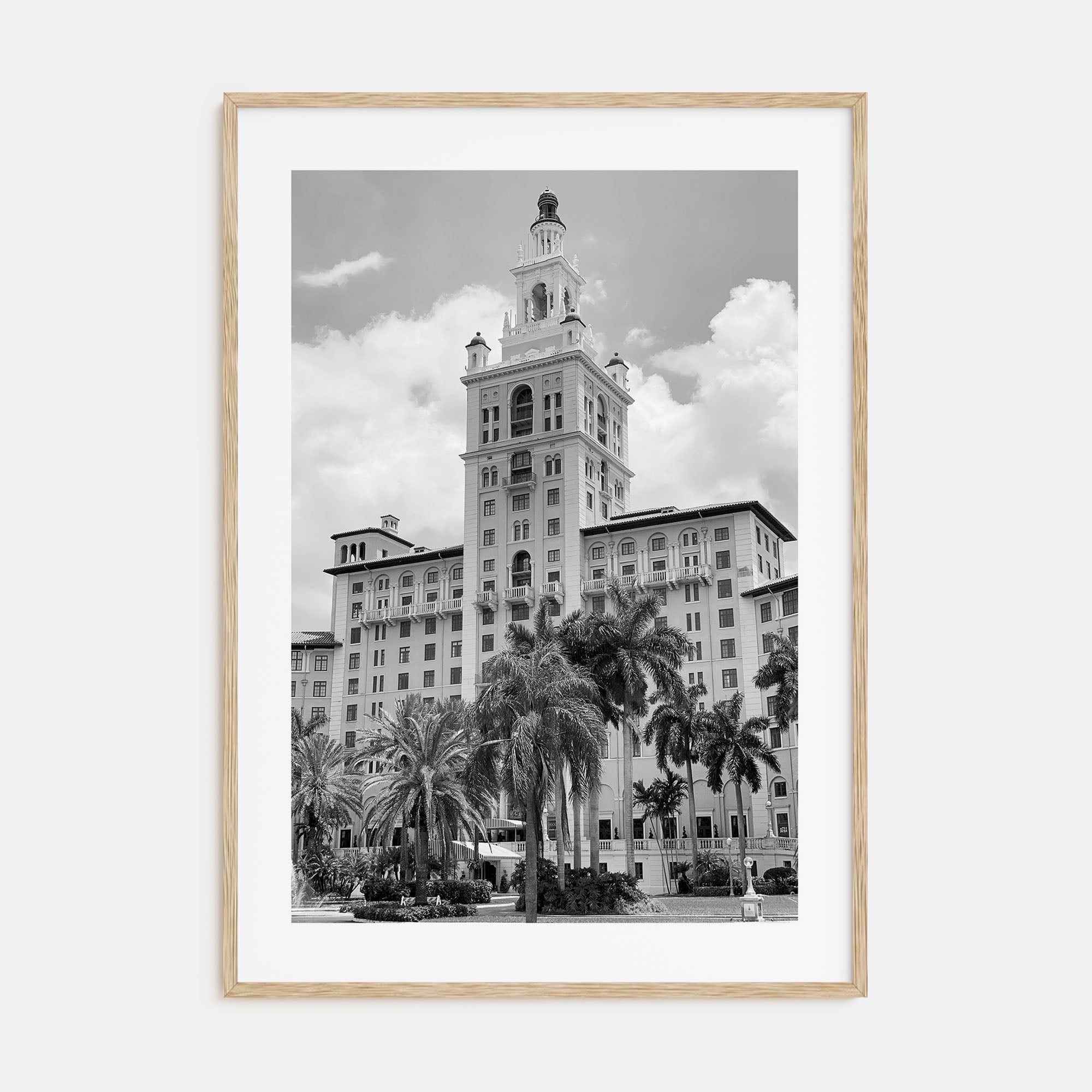 Coral Gables Photo B&W Poster