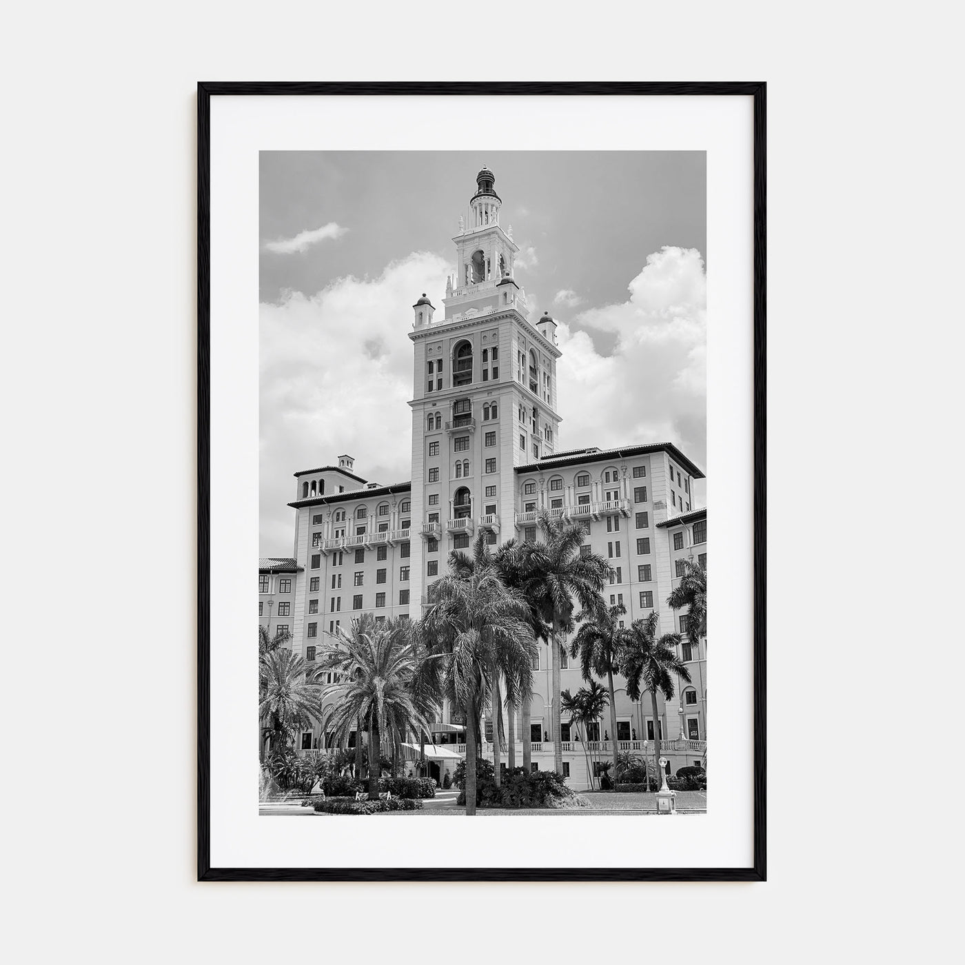 Coral Gables Photo B&W Poster