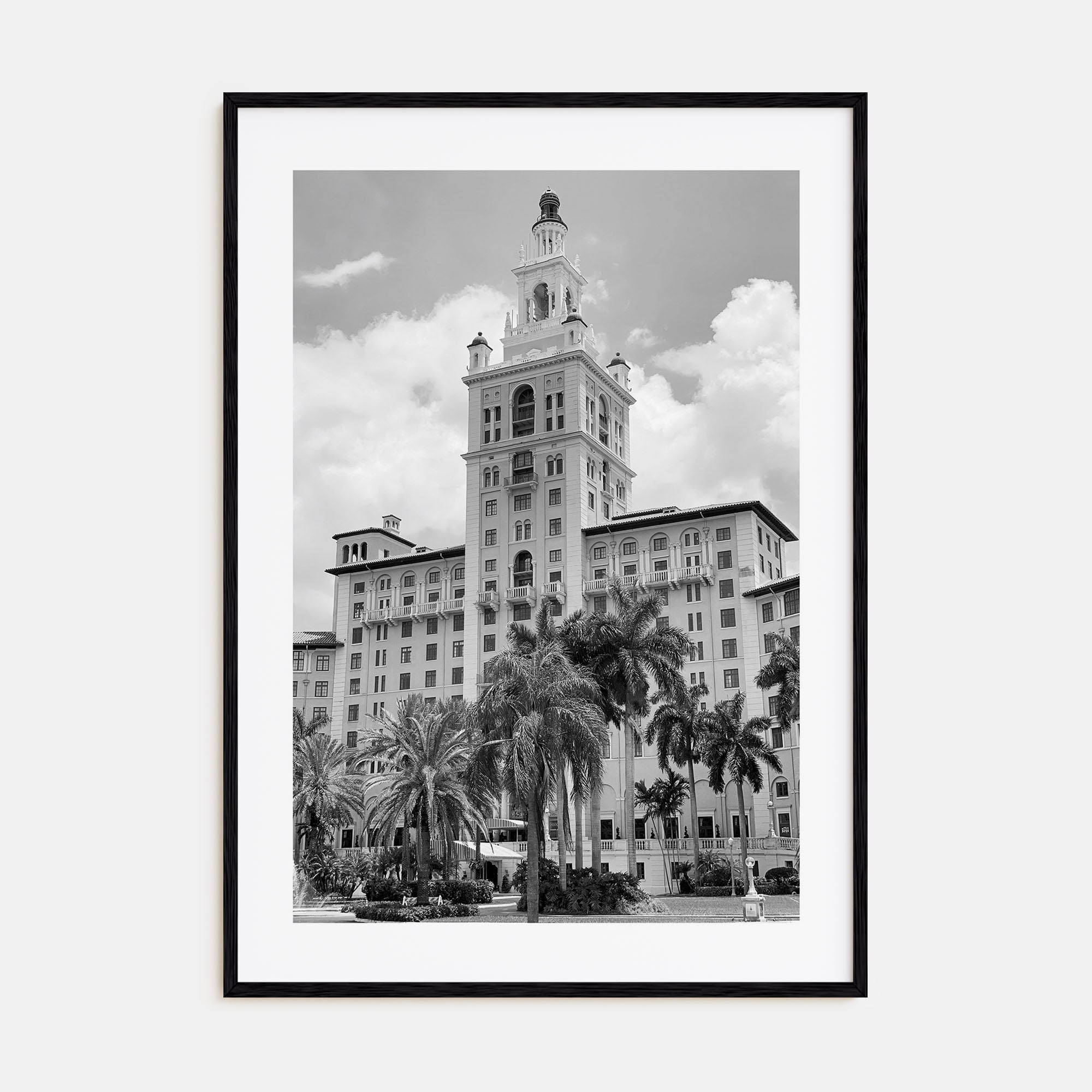 Coral Gables Photo B&W Poster